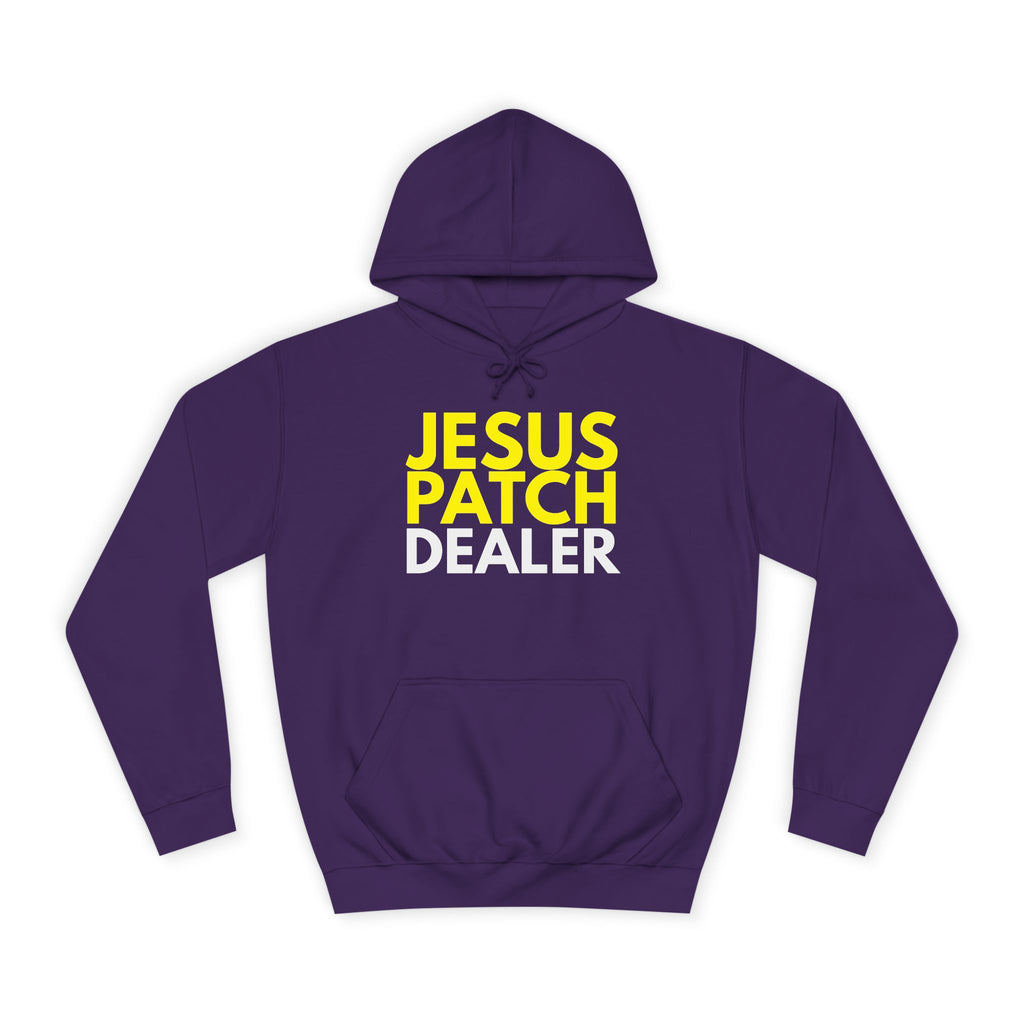 "JESUS PATCH DEALER" - Bold Graphic Hoodie