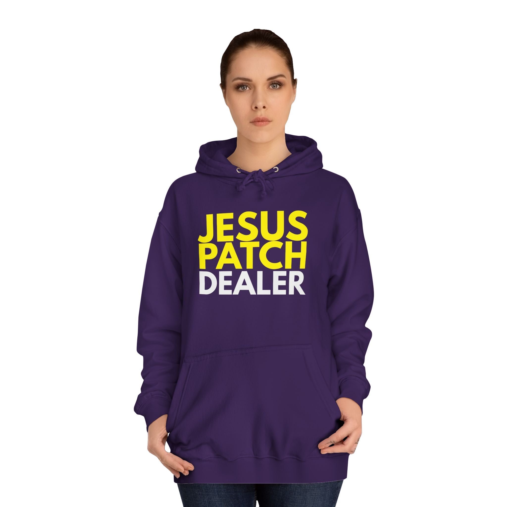 "JESUS PATCH DEALER" - Bold Graphic Hoodie
