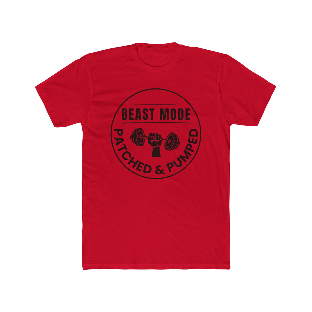 "Beast Mode Patched & Pumped" - Lightweight Cotton T‑Shirt