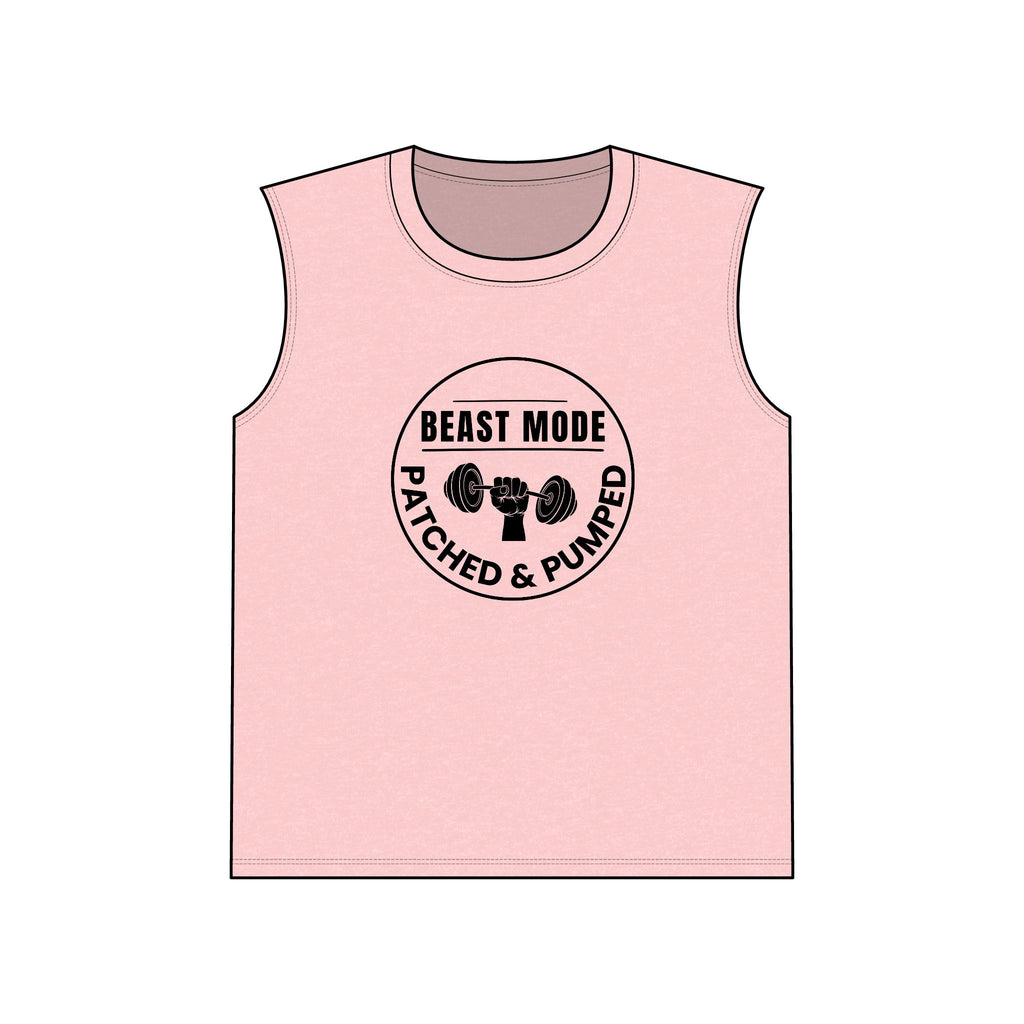 Muscle Tank — "Beast Mode Patched & Pumped" Gym Tank Top