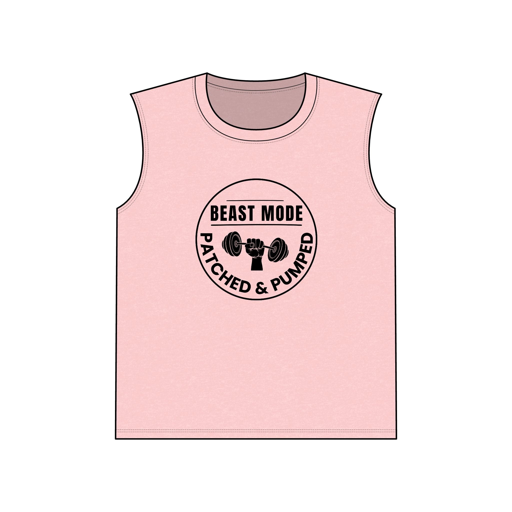 Muscle Tank — "Beast Mode Patched & Pumped" Gym Tank Top