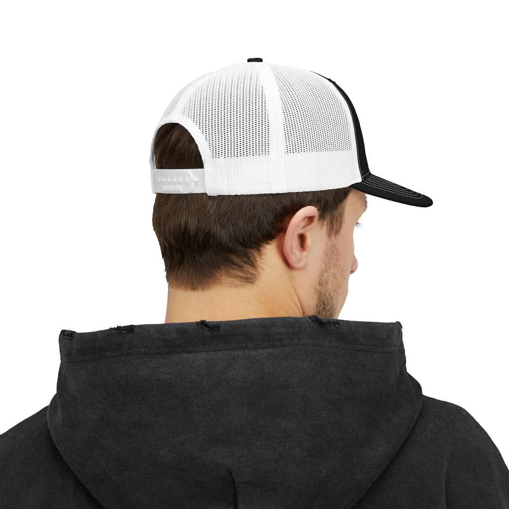 "Patched Not Drugged" - Embroidered Trucker Cap